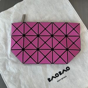 NWT Issey Miyake Bao Bao Matte Pink Clutch Bag